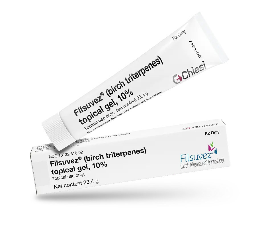 FILSUVEZ tube and packaging